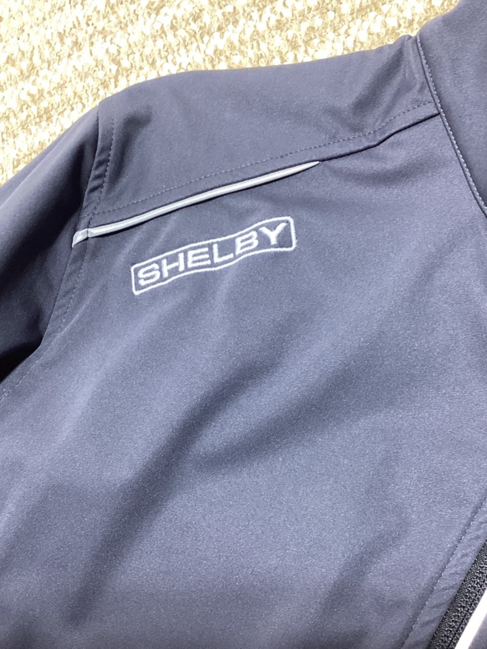 Shelby Black Lightweight Full-Zip Jacket with Cobra Emblem - Picture 5 of 9